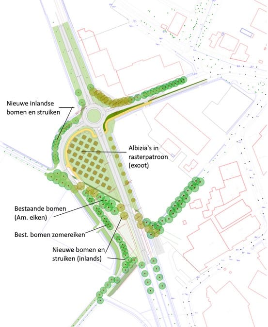 Beplantingsplan rotonde  Nieuwkerksedijk-Zuid