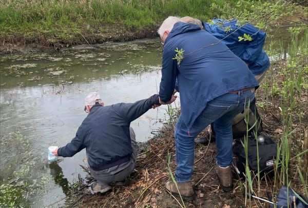 Burgerwetenschappers testen water en bodem